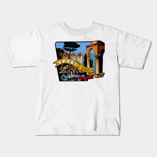 Capri, Italy Decal Kids T-Shirt